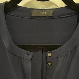 J. Crew Midnight Blue Button-Up Blouse